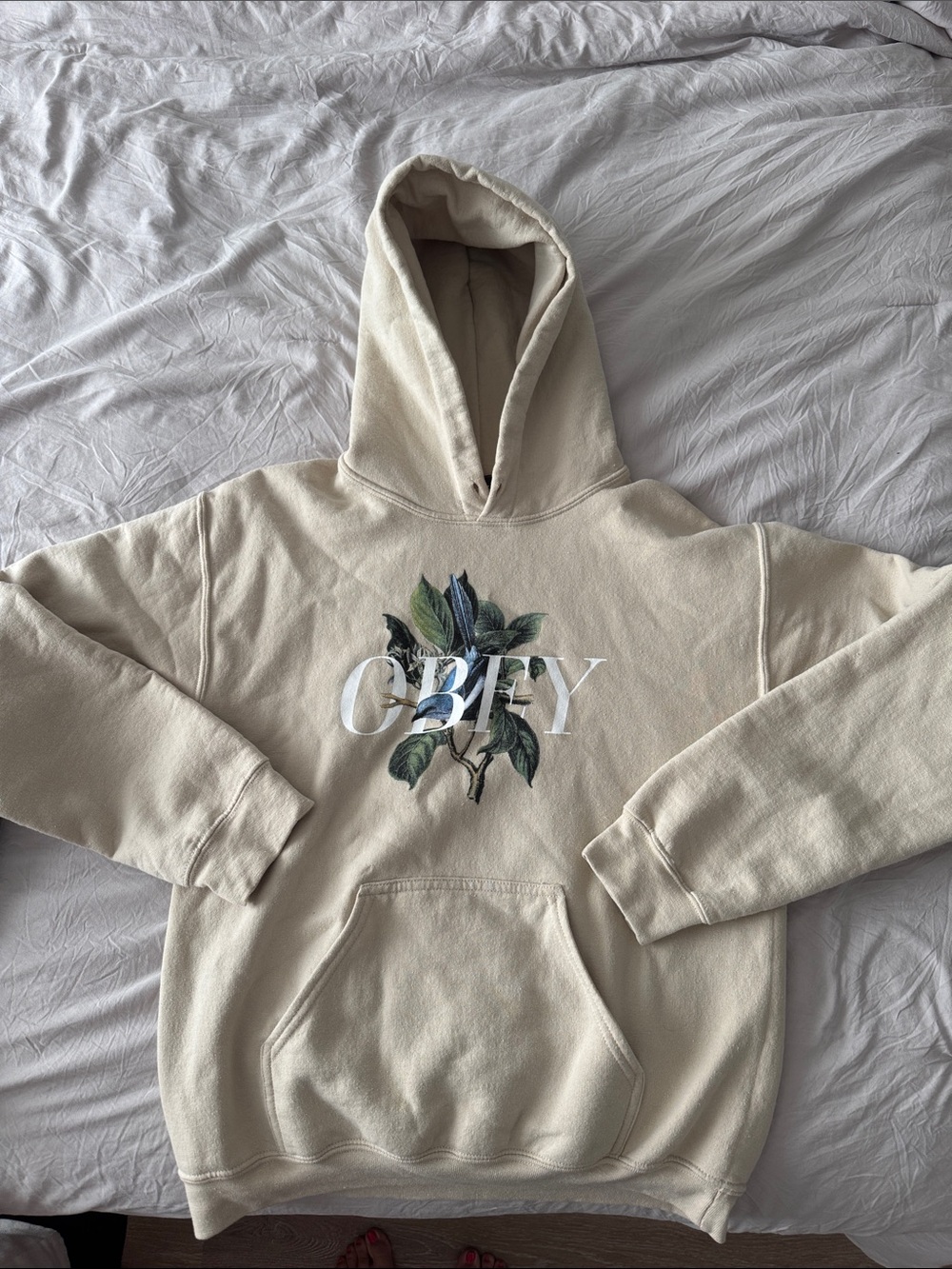 Tan OBEY hoodie